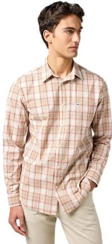 Wrangler - One Pocket - Overhemd - Ruitjesprint - Lange Mouwen