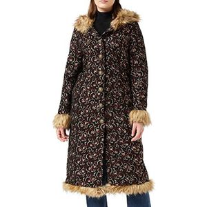 Joe Browns Feestelijke winterjas met bloemen voor dames, Zwart, 32