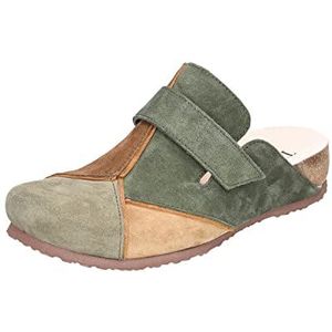 Think! Dames Julia_3-000646 chroomvrij gelooide muilezels clog pantoffels, 7000 jade/combi, 43 EU