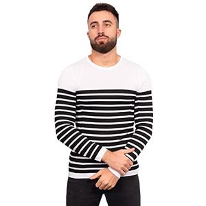 Just Emporio Trui voor volwassenen, heren, wit/zwart, Wit/Zwart, M