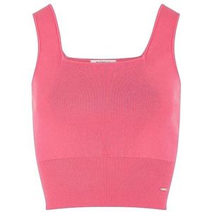 Morgan MPINK tanktop voor dames, pullover, brede bandjes, roze, TL, Neon Roze., L