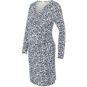 MAMALICOUS Dames MLCALLA L/S Jersey ABK Jurk 2F Jurk, Dark Navy/AOP: Flowers, M
