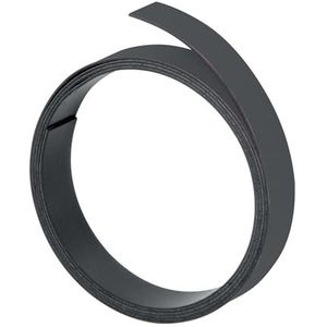 FRANKEN Magneetband, 100 cm x 5 mm, beschrijfbaar, op maat te snijden, zwart, M801 10