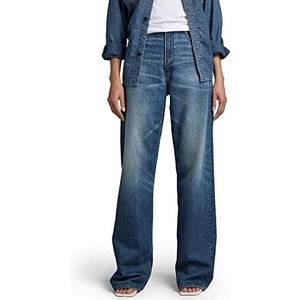 G-STAR RAW Stray Ultra High Straight Jeans voor dames, Blauw (Antique Faded Niagara D317-d885), 26W x 32L