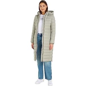 Tommy Jeans Dames Tjw Basic Hooded Coat Gewatteerde Jas, Vervaagde Wilg, XL