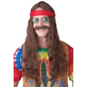Generique Hippie-pruik met baard