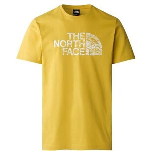 The North Face Woodcut Dome T-Shirt Yellow Silt XXL