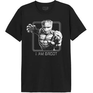 Marvel T-shirt voor heren, Zwart, XXL