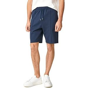 Koton Heren Basic Shorts Slim Fit Seam Gedetailleerde Pocket Trekkoord, marineblauw (716), L
