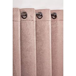 Emma Barclay Ambiance Thermal Blackout Oogje 3D Reliëf Gordijnen met Reflecterend Reverse Weave in Blush Pink-Breedte 66 x Drop 72"" (168 x 183cm), 100% Polyester, B 72