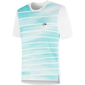 DUNLOP - Game Tee 2 - Tennisshirt - Wit/Hemel Blauw