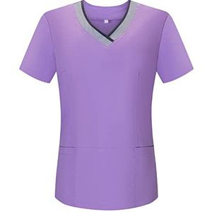 MISEMIYA Kasack voor dames, uniform sanitair, dames, 707, Lila, XS