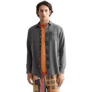 Scotch & Soda Gewassen 1 Pocket Zwart Denim Shirt, Zwarte Spark 001, S