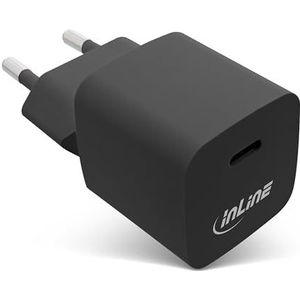InLine USB-C oplader, 33 W, snellader, Power Delivery 3.0, PPS, voeding/adapter voor iPhone/Pro/Mini, iPad Pro, Pixel, Samsung en meer, zwart, 31501B