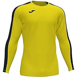Joma Academy T-shirt met lange mouwen voor heren, geel/zwart, XL