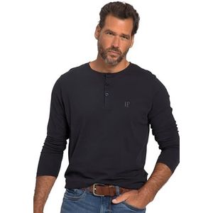 JP 1880, heren, grote maten, Henley, donkermarine, 8XL