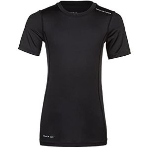 Endurance Unisex T-shirt Power Jr. met ademende mesh-inzetstukken 1001 zwart, 116