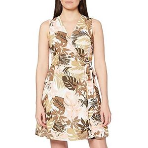 Koton Wikkeljurk voor dames met bloemenpatroon, roze (roos 02B), 36