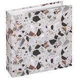 walther design ME-298-2 insteekalbum Terrazzo, 200 foto's 10x15 cm, stone black