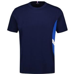 Le Coq Sportif Uniseks T-shirt, Nachtblauw., M