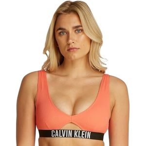 CALVIN KLEIN Vrouwen BRALETTE-RP NIEUW Bralette, Roze (Dazzling Coral), S, Roze (Dazzling Coral), S
