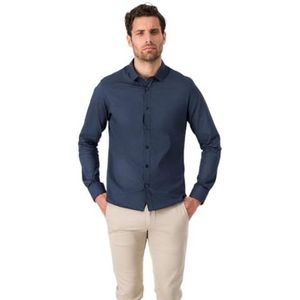 Teddy Smith Herenhemd, karton, ML, metaal, blauw, maat S, Metaal Blauw, S