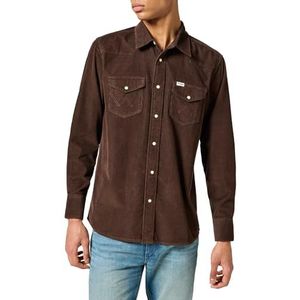 Wrangler Heren Western Shirt, Mole, XXL, Mol, XXL