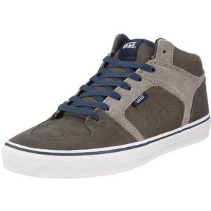 Vans Ellis Mid Charcoal/Grijs/Blauw Sneakers voor heren, Houtskool Grijs Blauw, 42 EU