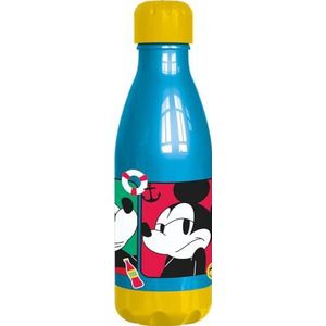 Tataway Disney Mickey Mouse Mickey Mouse 560 ml blauwe plastic fles voor kinderen met schroefdop