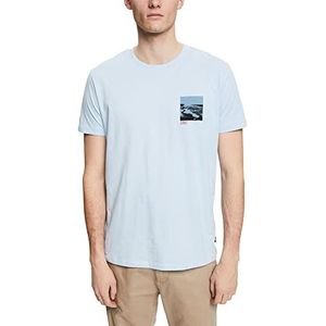 edc by ESPRIT Heren T-shirt, 440/lichtblauw., S