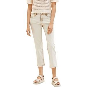 TOM TAILOR Dames Alexa Straight Jeans 1035532, 10942 - Beach Sand, 26W / 28L