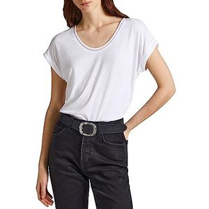 Pepe Jeans Adelaide T-shirt voor dames, Wit (wit), S