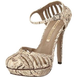Buffalo London Jiboia Holografica 11765-414, damessandalen, beige beige 168, 39 EU