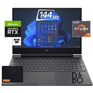 HP Victus Laptop 15,6 inch (39,6 cm) 144 Hz 1080p Gaming Laptop - AMD Ryzen 7 5800H GeForce RTX 3050 Ti Windows 11 w/Mouse Pad (32 GB RAM, 2 TB PCIe SSD)