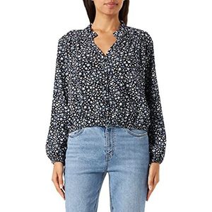 Mavi Dames Printed Blouse Blouse, zwart, M, Schwarz, M