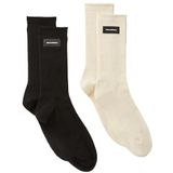 KARL LAGERFELD - k/essential logo - Sokken - Cannoli Cream-Black - 2 Stuks