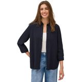 Blouse - Effen - Viscose - Normale Pasvorm - Driekwart Mouw