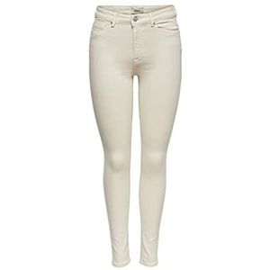 ONLY Onlpaola Life HW Skinny AZG158 Jeans, Ecru, XS/32