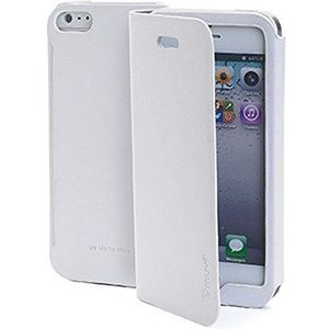 Wallet beschermhoes voor iPhone 5/5S, wit.