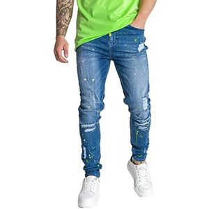 Gianni Kavanagh Medium Blue Torsion Skinny jeans voor heren, medium blauw, M