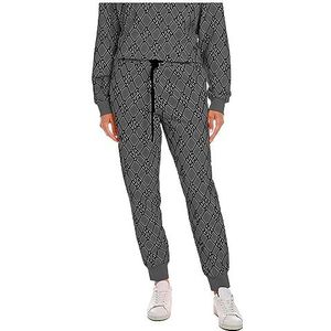 Replay Dames W8057B casual broek, 040 Grey Black, L, 040 Grijs Zwart, L