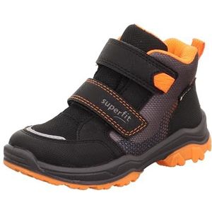 Superfit Jupiter licht gevoerde Gore-Tex sneakers, zwart/oranje 0000, 38 EU breed, Zwart Oranje 0000, 38 EU Breed