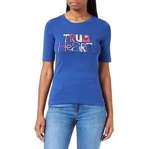 s.Oliver Dames T-shirt met korte mouwen, blauw, 36