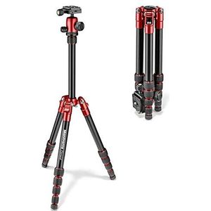 Manfrotto Element Digitale fotocamera, 3 voeten, rood, statief (digitale camera's, 4 kg, 3 voeten, 143 cm, rood, 2,2 cm)
