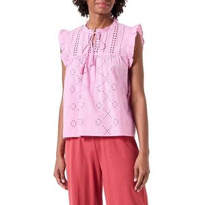 ONLY Dames Onlreva Life S/L Emb Top WVN Noos Blusentop, roze, XS