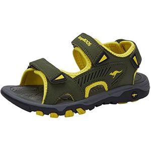 KangaROOS Unisex K-Celtic Barbo sandaal, olijf citroen chroom, 38 EU