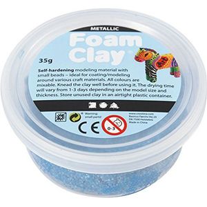 Foam Clay®, blauw, metallic, 35g
