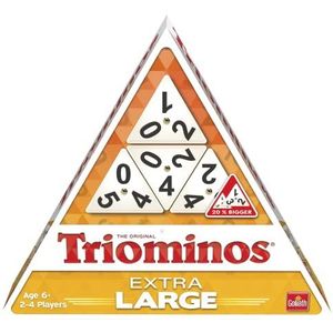 Triominos Extra Large, Gezelschapsspel met Dominostenen voor het Hele Gezin, Logica Spel Vanaf 6 Jaar en voor 2 tot 4 Spelers