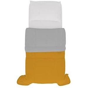 Italian Bed Linen SOGNI E CAPRICCI Zomerdekbed, tweekleurig, 150 x 200 cm, donker/lichtgrijs