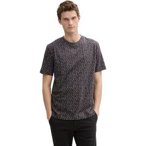 TOM TAILOR T-shirt voor heren, 37145 - Tarmac Grey Stripe Design, XL